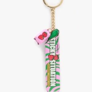 Kate Spade Sticky Situation Collectible Bubble Gum Keychain/Bag Charm NWT